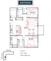 1277sqft 2 Bedroom w/ Balcony